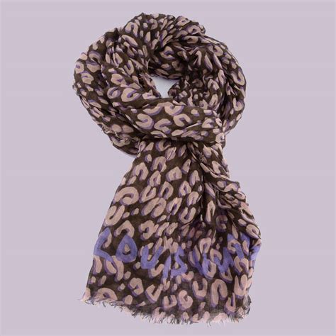 Louis Vuitton scarf leopard print